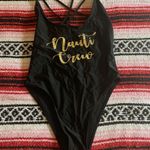 High Leg Nauti Crew One Piece Bathingsuit Black Size M Photo 2