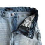 Vera Wang  distressed Boyfriend Cropped Denim Jeans Light Blue Size 8 Mid Rise Photo 2