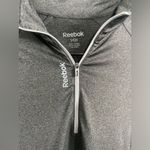 Reebok  Grey Athletic Quarter Zip Workout Long Sleeve Tee SZ S Photo 1