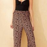 Shade & Shore Leopard Print Ruffle Waist Cover Up Swim Pants  Brown Large Photo 4