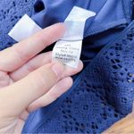 Lilly Pulitzer • Topanga Crochet Dress knit Breakers Lace bell sleeve True Navy Photo 8