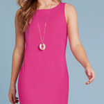 Elegant Pink Midi Dress in Baby Pastel Pink‎ Photo 0