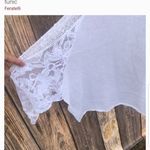 *Feratelli Lace Top w Scarf White Size M Photo 5