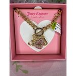 Juicy Couture PINK PAVÉ HEART PENDANT NECKLACE Photo 1
