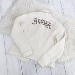Anthropologie 🆕 Mother Bruiser Cropped Embroidery‎ Denim Jacket Size Medium Photo 7