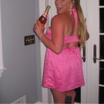 MORE TO COME Kristen Halter Mini Dress in Pink Size XL Photo 13