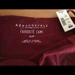 Aeropostale  favorite cami burgundy with sparkling size small spaghetti strap Photo 3