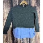 J.Crew Wool Poplin SWEATER Knit Time Capsule Preppy Classic Women Sz M Normcore Photo 0