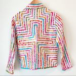 Multicolor Y2K Quilted Button Down Jacket Top Petite PP Life Style Vintage Size undefined Photo 5
