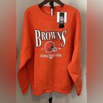 NFL Cleveland Browns Game Couture Oversized Orange Sweatshirt Size Large Photo 3