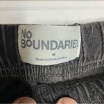 No Boundaries  dark gray corduroy wide leg pants women’s size medium contemporary Photo 3