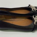 Hunter Dex Ballet Flat Slip On Shoes Dark Brown Leather Bow Size 37.5 | 7.5 Photo 3
