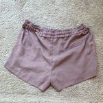 Lulus Lulu’s Jest Mauve Paper Bag High Waist Shorts Drawstring Pockets High Rise Large Photo 6