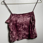 American Eagle  Women Tie Dye Purple Crop Top Spaghetti Strap Size‎ Large. Photo 5
