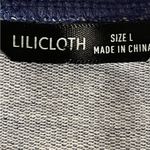 LILICLOTH Blue Graphic Pullover Sweatshirt Roll My Eyes Out Loud? Photo 2