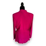 Carole Little Womens Jacket Sz 8 Petite 8P Hot Pink Crinkle Shoulder Pads NEW Photo 5