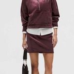 Lululemon NWT Scuba High Rise Velvet Garnet Mini Skirt Size XL Photo 0