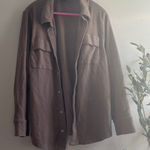 PINK - Victoria's Secret  Taupe Shacket Photo 0