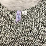 Alya Black & White Soft Knit Cold Shoulder Long Sleeve Round Neck Sweater Medium Photo 6