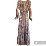 Spy  Zone Exchange Maxi Mixed Print Long Sleeve Dress Size Medium Photo 1