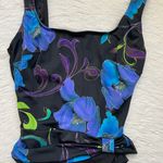 Vintage women’s inches away floral print one piece bathing suit Multi Size 10 Photo 7