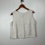 Pure Handknit Cotton Tank Top Sweater Vest Size Medium/Large White Photo 1