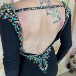 Mori Lee Black Beaded Mermaid Gown Size 0 Photo 6