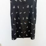 VTG 90s Giorgio Fiorlini Womens Dress Sz 10 Black Floral Minimalist Dark Cottage Photo 7