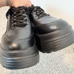 NWOT Koi Fur Trim Chunky Platform Sneakers Dolls Kill Grunge Festival Black US 8 Photo 3