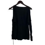 Michael Lauren  Black Malic Open Shoulder Top Size XS New Photo 2