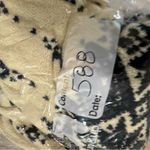 Eddie Bauer Vintage  Fleece Pullover Sweater 1/4 Zip Snowflake Black White Winter Photo 8