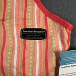 Insport Halter Tank Top Womens Medium F518 Coral Striped Print Halter Pullover Orange Photo 2