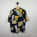 Free People  Women’s Love Letters Button Down Oversized Shirt Multicolor M Photo 12
