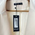 Nasty Gal NWT Tie Sleeve Oversized Blazer in Cream Size 2 Photo 4
