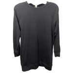 Athleta  Black‎ Button Sleeve Long Sleeve Casual Tunic Dress - Medium Photo 0