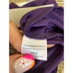 Natori Women's  Purple Velvet Embroidered Floral Cardigan XS Photo 5