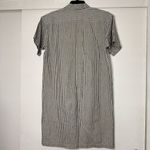 Han Starnes Hemp Cotton Striped Mini Dress Short Sleeve Black Size L Photo 4