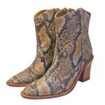 Free People  Barclay Snake Embossed Boots EUC $168 Size 40 US 10   S3752 Photo 6