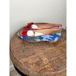 Handmade in Spain Ballet Flats Artemisa Red Camo Flats Shoes Women Size 37 Blue Photo 7