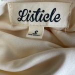Listicle  Cream Swiss Dot Dress Photo 5