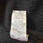 Splendid Black Cardigan Waffle Knit Hooded Asymmetric Minimalist Cozy Classic Photo 7