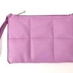 A New Day Lavender Quilted Faux Leather Wristlet Clutch Purse Photo 0