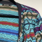 Nic+Zoe  Blue & Purple Knit Open Front Cardigan Sweater Womens XS Waterfall Photo 6