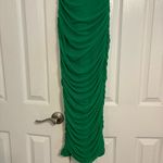Green Ruched Maxi Bodycon Dress NWOT Photo 2