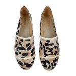 Schutz  Ohanna Leopard Print Canvas Espadrilles Slip On Neutal Size 10 Photo 3
