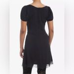 Cosmic Aura Black Lace Puff Sleeve Dress Size XS Photo 2