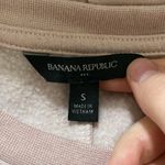 Banana Republic Factory fleece lined smocked sweatshirt dusty pale pink size S Photo 9