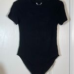 Mango Pop Black Cotton Tee Bodysuit Size Small NWT #0462-AZ Photo 1