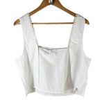 Marine layer  Stella Tank White Hemp Lyocell Minimalist Top Size XL Photo 1