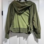 Free People Olive Green Women's Wrap Hoodie Tag Cut Out Size L Photo 3